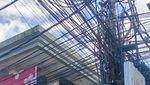 Potret Kabel Semrawut di Kuta, Nadi Pariwisata Tak Sedap Dipandang Mata