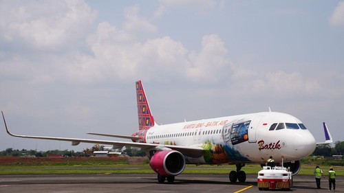 Pesawat Batik Air di Bandara Halim Perdanakusuma