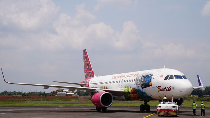 Pesawat Batik Air di Bandara Halim Perdanakusuma