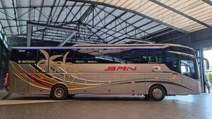 Potret Bus Baru PO SAN, Layani Rute Pekanbaru-Solo-Blitar