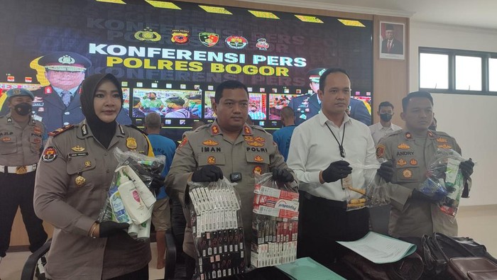 Polisi menangkap 5 pelaku pembobolan minimarket di Bogor