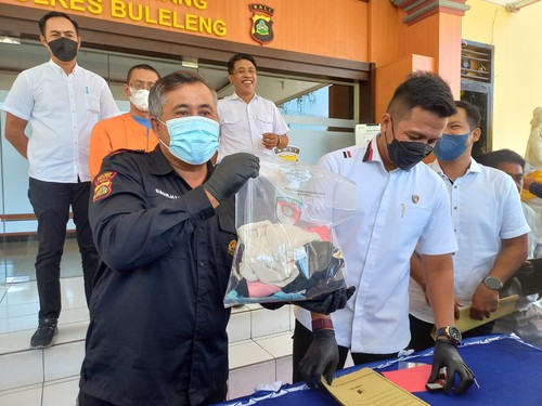 Polres Buleleng merilis kasus pencabulan anak di bawah umur di Buleleng, Senin (26/9/2022).