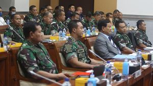 Potret Jenderal Andika-Dudung Duduk Bareng di Raker DPR