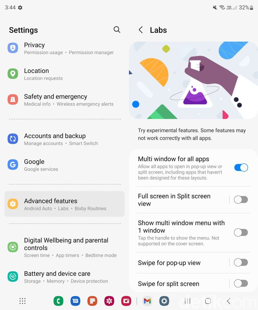 Cara Multitask dengan Fitur Taskbar di Samsung Galaxy Z Fold 4