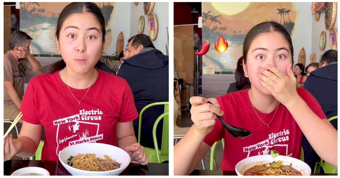 Cicip Makanan Indonesia, Selebgram Bule Kepincut Bakmi dan Sate