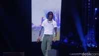 Swae Lee benar-benar tampil menggila. Foto: (Noel/detikcom)