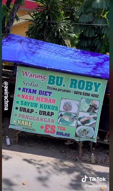 Warung tenda menawarkan menu diet