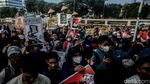 Aksi Mahasiswa di Gedung DPR Peringati Hari Tani Nasional