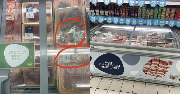 Daging babi di freezer daging halal
