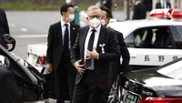Perdana Menteri Australia Anthony Albanese tiba di Nippon Budokan untuk menghadiri pemakaman kenegaraan mantan PM Jepang Shinzo Abe. Kiyoshi Ota/Pool Photo via AP.