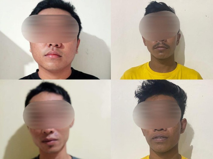 Empat begal di Banyuwangi yang ditangkap Polsek Muncar