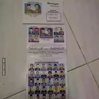 Ketika bercita-cita menjadi salah satu calon di pemilu tapi nggak kesampaian. Nggak apa-apa yang penting foto ala calon pemilunya bisa terpampang di undangan pernikahan. Foto: 1cak.com