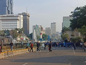 Massa Demo Hari Tani di Patung Kuda Jakpus Bubarkan Diri