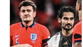 Meme Harry Maguire sering muncul saat ia bertanding, bahkan saat dibangkucadangkan pun jadi sasaran empuk netizne. Foto: Twitter