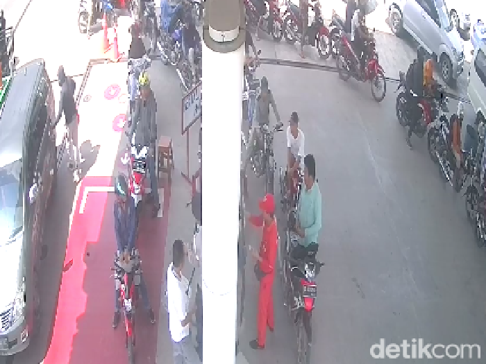 Peristiwa perampokan di salah satu SPBU di OKU, Sumsel terekam CCTV.