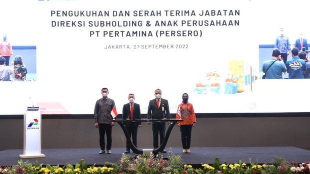 Serah Terima Jabatan Direksi Subholding dan Anak Perusahaan PT. Pertamina (Persero). (Doc PT Pertamina Hulu Energi (PHE), Subholding Upstream)