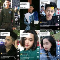 Tak hanya itu, ia juga mengunggah foto saat memakai kaus yang simpel dan kasual. Kemudian ia mulai mencoba rambut model bob. Hingga di akhir video ia memutuskan untuk menjadi seorang wanita. Foto: Dok. TikTok @sielwan_.