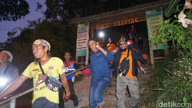 wisatawan hilang di bukit krapyak