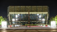 The Gewandhaus di Augustusplatz tidak lagi berpendar cahaya, semua demi penghematan. Foto: dpa/picture alliance via Getty I/picture alliance