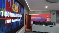 (4) Suasana Pos komando (command center) Polda Bali di kawasan The Nusa Dua, Kecamatan Kuta Selatan, Kabupaten Badung, yang digunakan untuk pengamanan presidensi G20. (Foto: I Wayan Sui Suadnyana/detikBali)