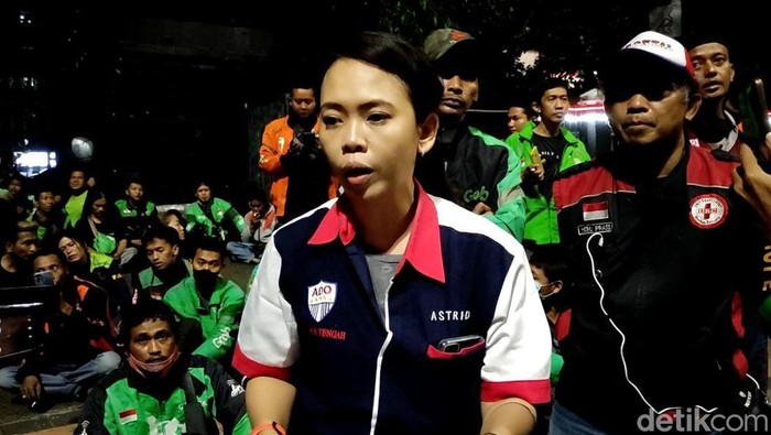 Asosiasi Driver Ojol (ADO) Semarang bicara soal penetapan tersangka tewasnya penganiaya driver. Foto diunggah Rabu (28/9/2022).