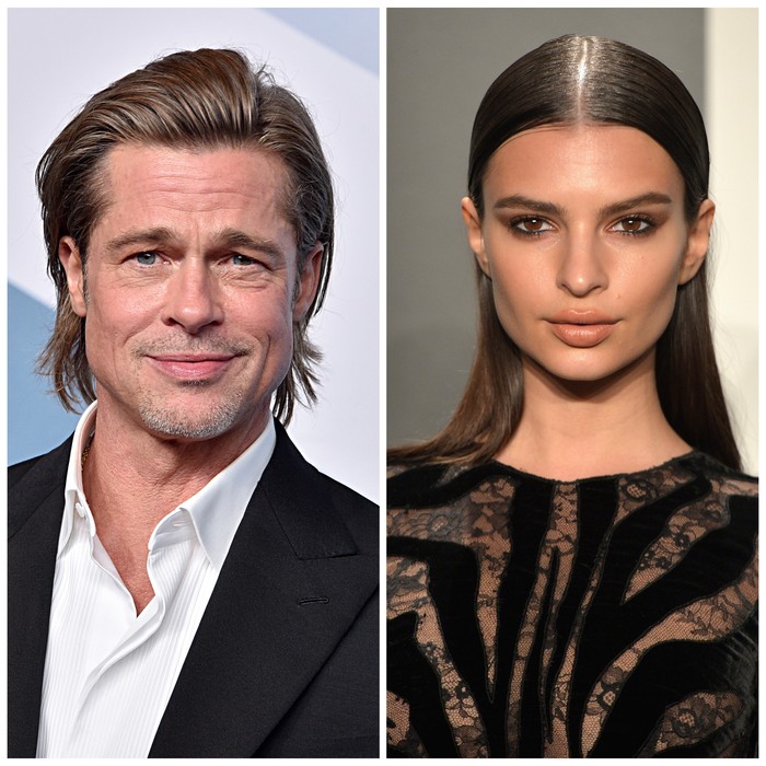 Brad Pitt dan Emily Ratajkowski Brad Pitt dan Emily Ratajkowski