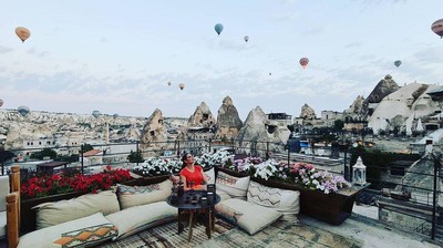 Momen Cathrine Wilson saat Ngeteh di Cappadocia hingga Italia