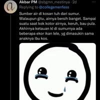 Niat mandi supaya wangi tapi karena airnya gitu sih bisa-bisa malah jadi bau amis. Ada yang pernah kos dan bermasalah dengan airnya juga? Foto: Twitter