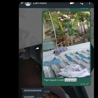 Untung yang nyangsang celana pendek bukan dalaman yaa.. Tandanya lain kali harus lebih hati-hati nih.. Foto: Twitter