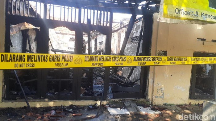 Kondisi rumah yang terbakar di Karangayu, Kota Semarang, Rabu (28/9/2022).