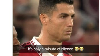 Meme Ronaldo awal musim ini. Foto: Twitter