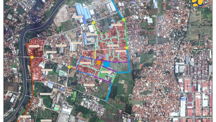 Penampakan Kawasan Kumuh di Tangerang yang Lagi Dipercantik Sesuai amanat Major Project RPJMN 2020-2024, Kementerian PUPR melalui Direktorat Jenderal Cipta Karya terus melakukan peningkatan kualitas permukiman kumuh perkotaan untuk mendukung terwujudnya permukiman yang layak huni dan produktif.