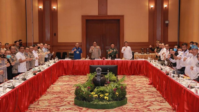 Rakor tentang garis besar operasi Mandalika III Rinjani 2022