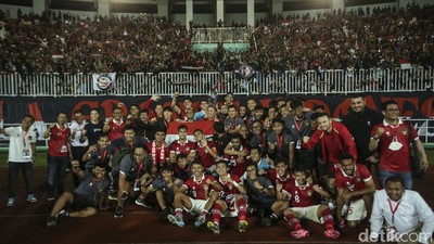 Foto: Selebrasi Timnas Indonesia Usai Kalahkan Curacao Lagi