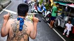 Mengerikan! Festival Vegetarian di Thailand, Gak Kuat Jangan Lihat
