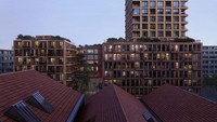 Keempat bangunan tersebut akan terdiri dari fasilitas perumahan serta ruang untuk ritel, sky bar, dan hotel. Pembangunannya diharapkan selesai dan siap untuk dihuni oleh penduduk pada 2026. Foto: Dok. Aesthetica Studio/Schmidt Hammer Lassen Architects
