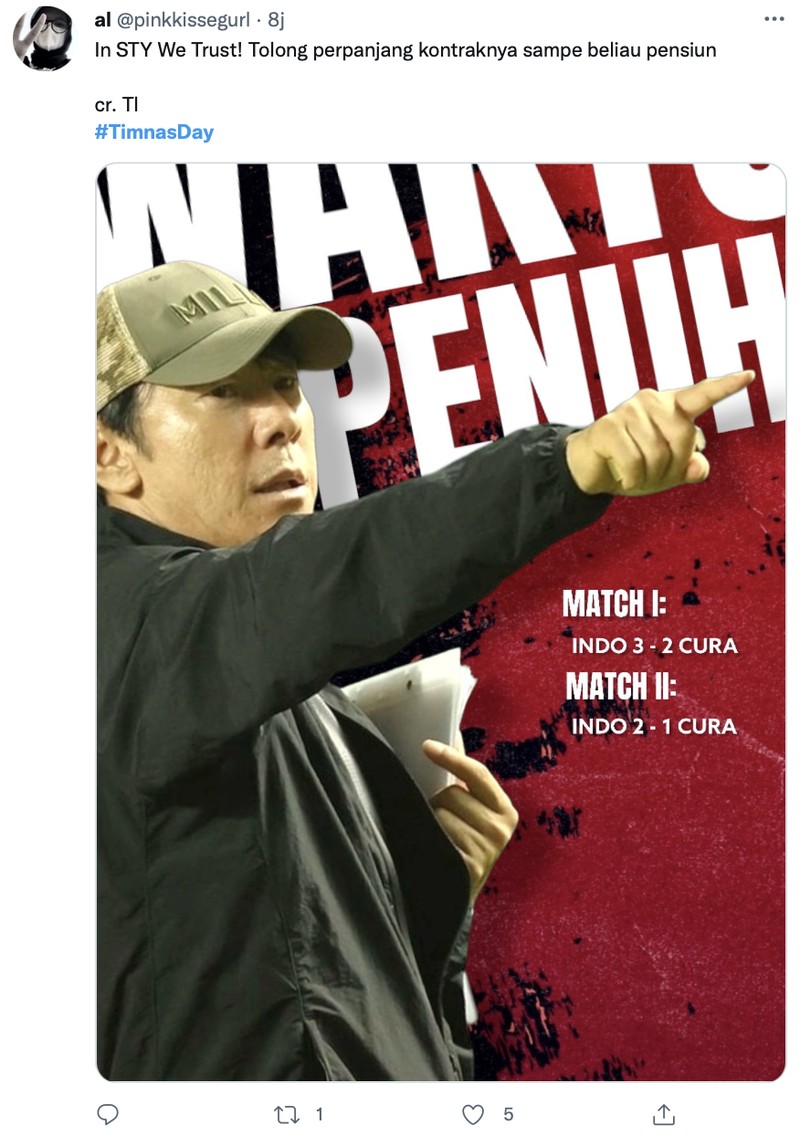 Timnas Indonesia meraih kemenangan kedua atas Curacao pada FIFA Matchday di Stadio Pakansari, Kabupaten Bogor, Selasa (27/9).