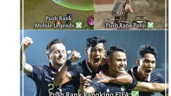 Permainan Timnas Indonesia yang atraktif, mampu bersaing dengan postur pemain Curacao yang lebih tinggi, dan peringkatnya di atas RI, tapi bisa menang dua kali bikin netizen senang bukan kepalang. Foto: Twitter