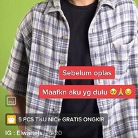 Menulis di unggahan TikTok melakukan operasi plastik, Elwan mengaku hanya konten. Dia belum menjalani operasi dan hanya berdandan menjadi wanita.  Foto: Dok. TikTok @sielwan_.
