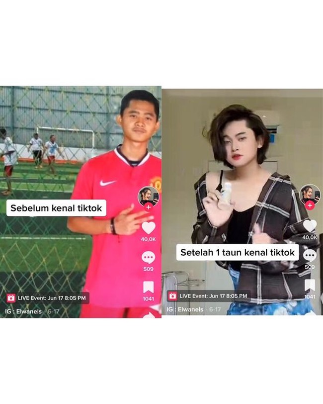 Keputusannya menjadi kontroversi, dia keukeuh ingin menjadi diri sendiri. Aku ingin jadi diri sendiri aja, jangan dengarkan perkataan orang lain, jalan rezeki semua sudah ada yang mengatur, pungkasnya. Foto: Dok. TikTok @sielwan_.