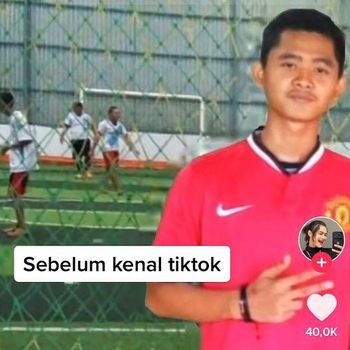 transformasi pria viral di media sosial.