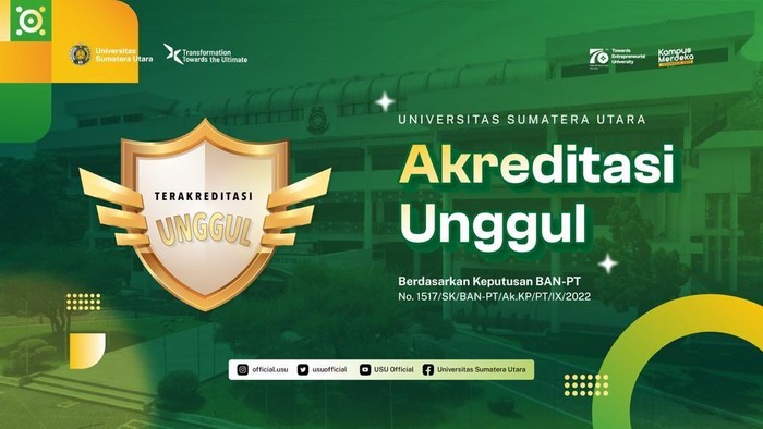 USU Raih Akreditasi Unggul dari BAN-PT