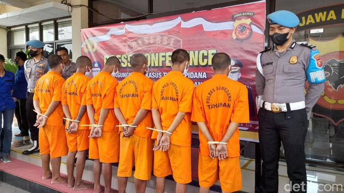 6 pelaku curanmor di Sumedang ditangkap polisi.