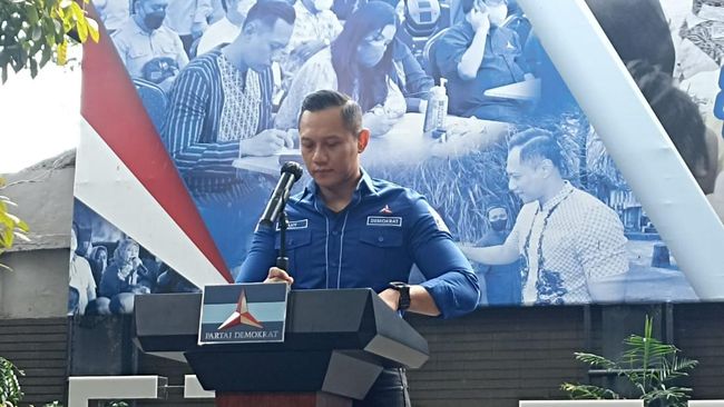 AHY di Kantor DPP Partai Demokrat (Wildan-detikcom)