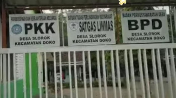 Desa Slorok, Kecamatan Doko Kabupaten Blitar