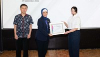 Konsultan Dermato-vebereologist dr Lis Surachmiati Suseno menjadi nara sumber dalam diskusi yang diselenggaraan Merz Aesthetics di kawasan Jakarta Selatan, Kamis (29/9/2022).