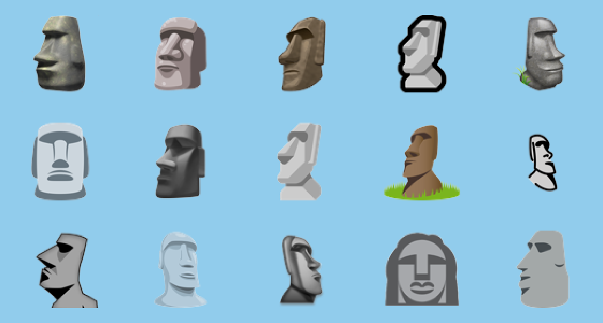 Arti Emoji Moai, Asal-Usul dan Contoh Penggunaannya di WhatsApp