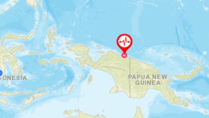 Gempa Papua M 5,2.