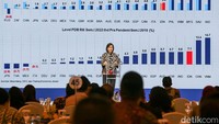 Sri Mulyani bicara terkait ekonomi Indoneisa. Per kuartal II 2022, Indonesia mencatatkan pertumbuhan ekonomi sebesar 5,44%.
