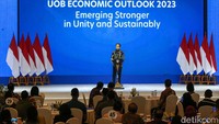Dalam pembukaannya, Presiden Joko Widodo (Jokowi) mengatakan, pertumbuhan ekonomi Indonesia menjadi yang terbaik dibanding negara anggota G20.